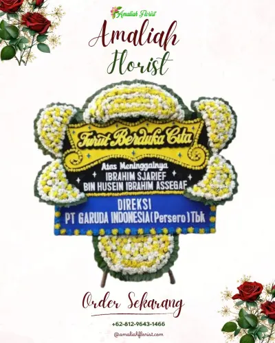 Papan Bunga Duka di Kedokanbunder